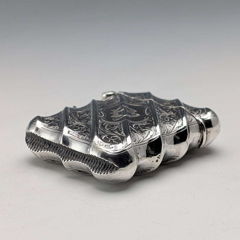 Vesta case de plata de ley antigua inglesa de 1895, 36 g, con moneda de 1919, Thomas Hayes