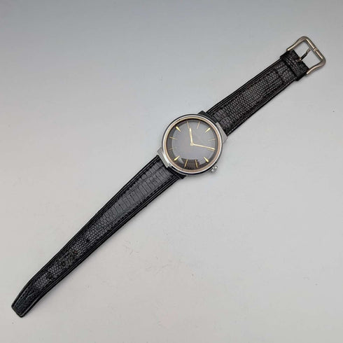 1960年代 ジラール・ペルゴ 17石機械式 紳士用腕時計 ブラックダイヤル 動作良好