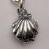 Cadena Albert de plata esterlina antigua inglesa de circa 1897, 46 g, con charm fob de nácar
