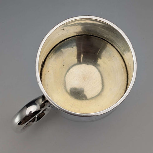 1895 British Antique Sterling Silver Mug, 141g, Frederick Augustus Burridge