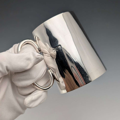 1895 British Antique Sterling Silver Mug, 141g, Frederick Augustus Burridge