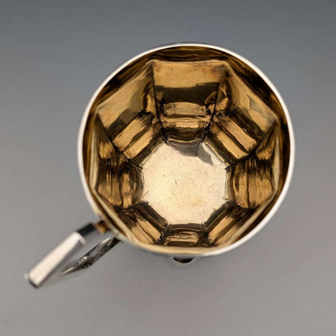 1858 British Antique Sterling Silver Mug, 148g, Joseph Angell II