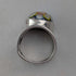Anillo vintage escocés de plata de ley y cristal de Caithness con diseño millefiori (talla 15)