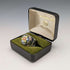 Anillo vintage escocés de plata de ley y cristal de Caithness con diseño millefiori (talla 15)