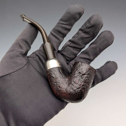 Pipa de fumar vintage Peterson System Standard 317 de Irlanda, acabado rústico