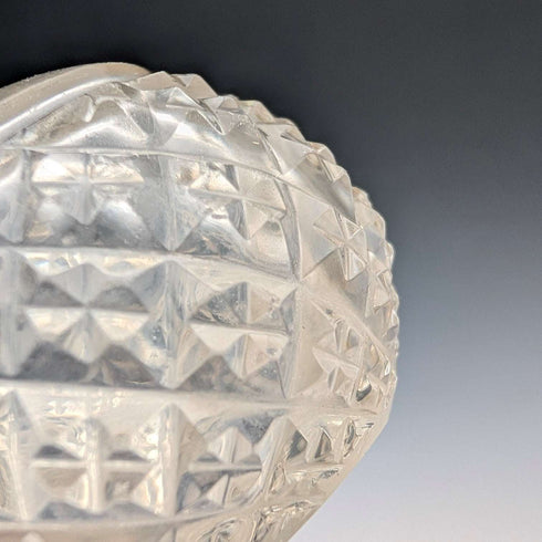 Pareja de jarrones pequeños de una sola flor, cristal tallado y plata de ley, antigüedades británicas de 1897