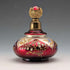 Frasco de perfume antiguo de cristal de Bohemia, estilo Art Nouveau, con decoración floral esmaltada