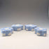 Vintage British Wedgwood Jasperware Star-Shaped Box Set of 4, Pale Blue