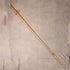 复古天然木登山杖,带皮质背带,124cm
