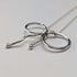 Colgante de plata esterlina con diseño de lazo, vintage británico, con cadena de plata esterlina.