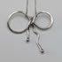 Colgante de plata esterlina con diseño de lazo, vintage británico, con cadena de plata esterlina.