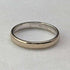 UK K9 White Gold Plain Ring (JP Size 14) B BROS