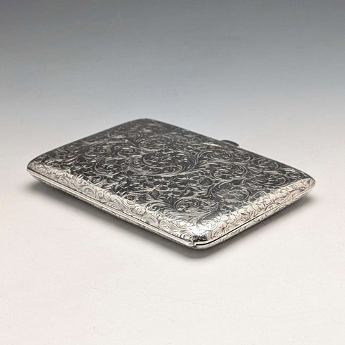 Estuche para tarjetas de plata de ley, estilo libro, fabricado en el Reino Unido en 1892, por Nathan & Hayes