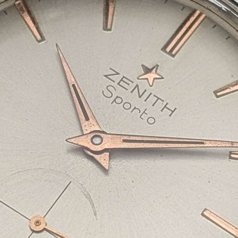 Circa 1964 Zenith Sport Men's Mechanical Watch Cal. 40-T Stainless Steel Case Good Working Condition