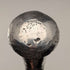 1916 English Antique Black Shaft Sterling Silver Rondel Handle Walking Stick 90cm