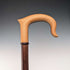 Vintage Long Walking Cane, Octagonal Shaft & Two-Tone Wood Handle, 133cm