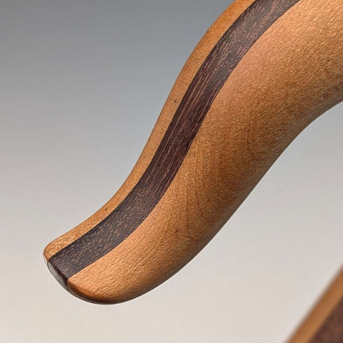 Vintage Long Walking Cane, Octagonal Shaft & Two-Tone Wood Handle, 133cm