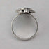 Vintage Onyx Oval Edged Pure Silver Ring (US Size 9.5)