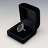 Vintage Onyx Oval Edged Pure Silver Ring (US Size 9.5)