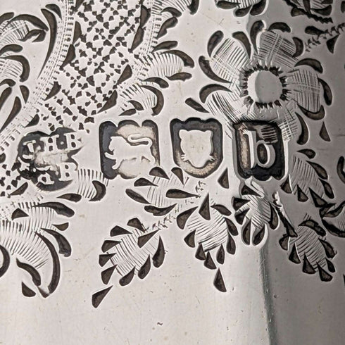 1897年 英国アンティーク 純銀製 マグカップ 141g Z Barraclough & Sons