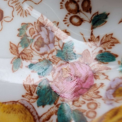 Bandeja pequeña de porcelana fina "Old Aylesbury" de Royal Crown Derby, vintage británico