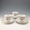 Juego de 3 tazas y platillos Wedgwood "Kutani Crane" vintage británico ①