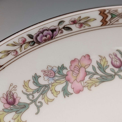 Juego de 3 tazas y platillos Wedgwood "Kutani Crane" vintage británico ①