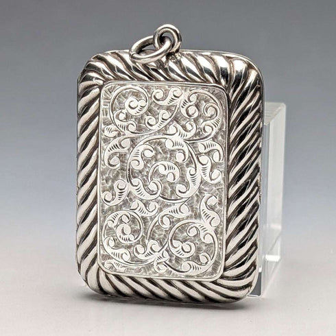 Vinagrera de plata de ley, antigüedad británica de 1891, 33 g, Hayes Brothers