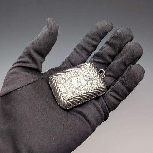 Vinagrera de plata de ley, antigüedad británica de 1891, 33 g, Hayes Brothers