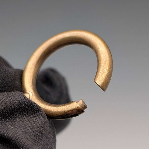 Vintage Brass Slim Albert Chain with Bolt Ring Clasps