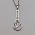 Colgante de plata de ley con rosa Mackintosh vintage británico, collar de plata de ley, con estuche