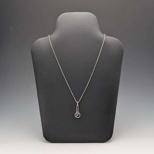 Colgante de plata de ley con rosa Mackintosh vintage británico, collar de plata de ley, con estuche