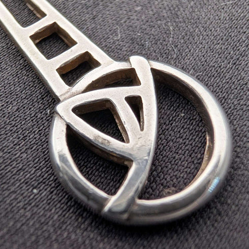 Colgante de plata de ley con rosa Mackintosh vintage británico, collar de plata de ley, con estuche