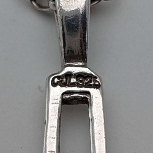 Colgante de plata de ley con rosa Mackintosh vintage británico, collar de plata de ley, con estuche