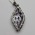 Vintage Purple Stone Sterling Silver Pendant with Sterling Silver Chain