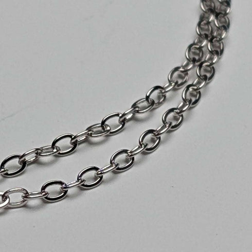 Vintage Purple Stone Sterling Silver Pendant with Sterling Silver Chain