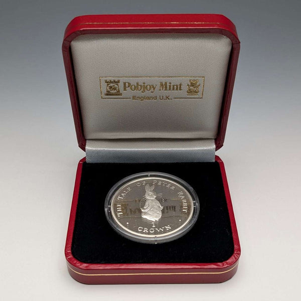 1997年 英国ジブラルタル クラウン銀貨 「ピーターラビット」PobjoyMint ケース・説明書付