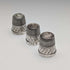 Set de 3 dedales de plata de ley vintage británicos