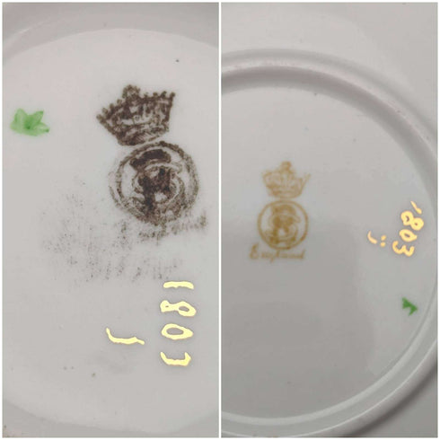 1900년경 영국 새뮤얼 래드포드 컵 & 소서