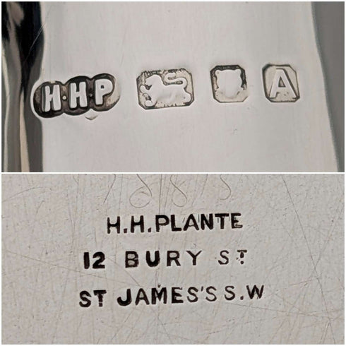 Jarra de pinta de plata esterlina vintage británica de 1936, 296 g, Henry Hodson Plante