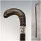1893 British Antique Men's Cane Horn Griffin Handle 85cm