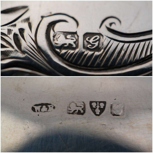 1907 Antique British Sterling Silver Spectacle Case and Spectacles by White & Reynolds