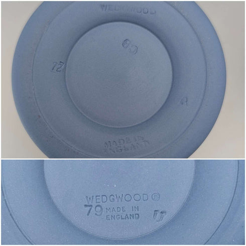 英国古董Wedgwood贾斯珀陶器杯型花瓶一对