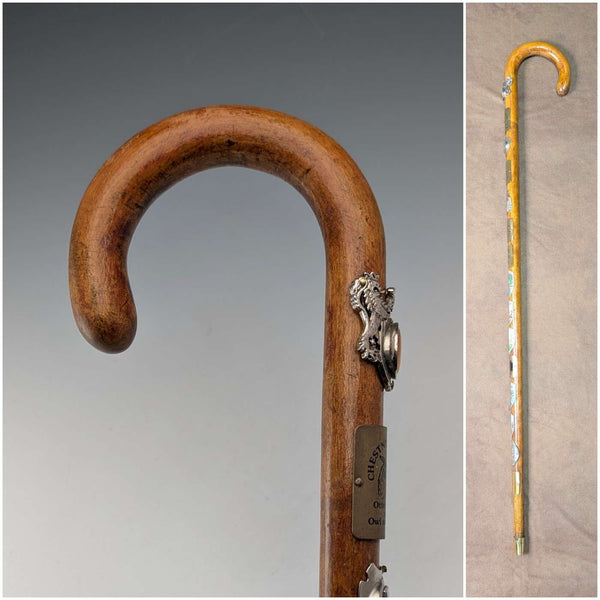 复古英国巡游旅游手杖 棕色杖身 78cm