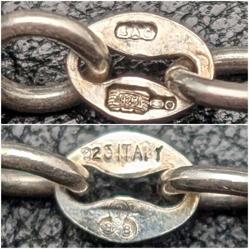 復古純銀大串珠手鍊,15克