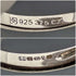 Anillo de plata de ley y oro de 9 quilates con circonita cúbica, joyería vintage británica
