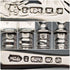 1836 British Antique Pure Silver Handle Fish Cutlery Pair Elkington