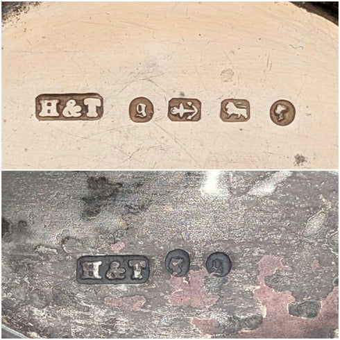 1881 年英國古董純銀油醋汁 21 克 Hilliard&Thomason