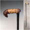 Bastón con mango de escultura de caballo en color, eje negro vintage, 94 cm