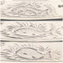 Cubiertos de pescado de plata esterlina británica antigua de 1836, 3 pares, 319 g en total, Charles Needham